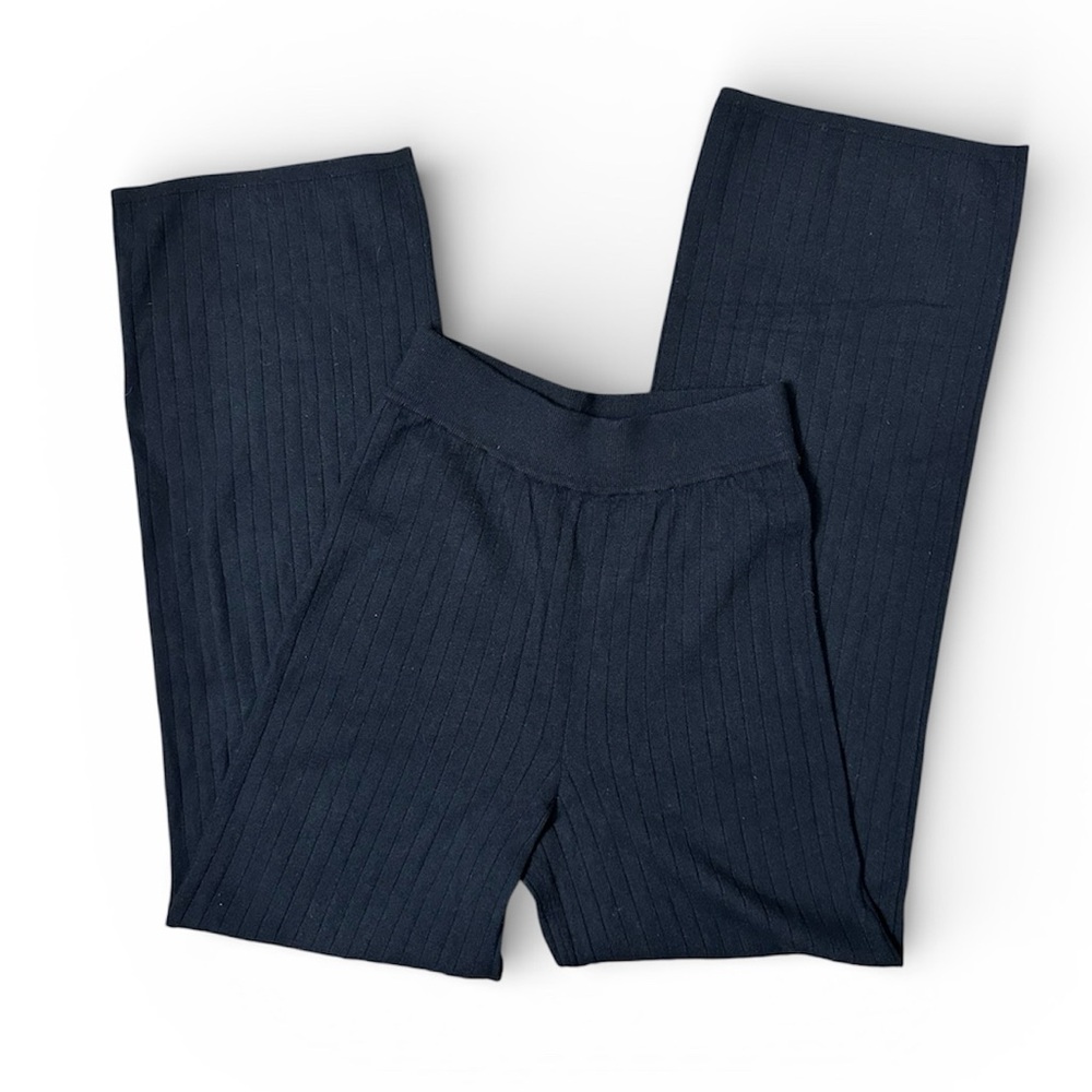 NWT Abercrombie & Fitch Soft A&F Collection Black Knit Ribbed Pant- XS